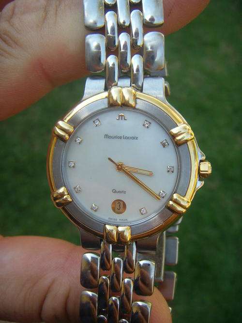 MAURICE LACROIX   ELEGANT  MENS DIAMONDS &   PEARL   @@ NO RESERVES@@ GENUINE AUCTION