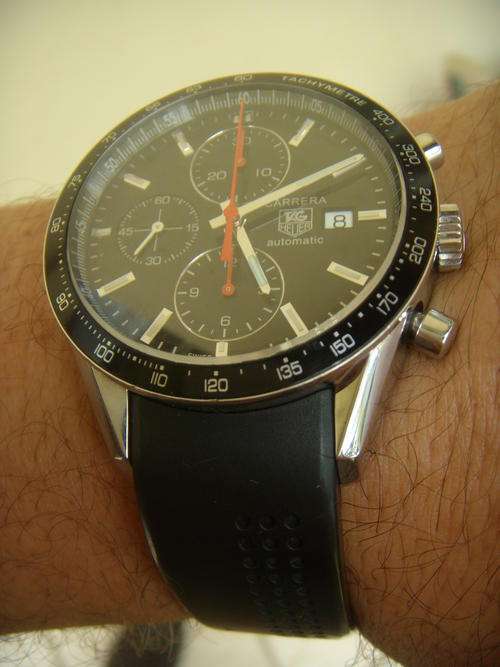 TAG HEUER CARRERA BLACK  IMMAC    @@ NO RESERVES@@ GENUINE AUCTION