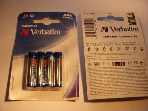 BUSINESS OPPORTUNITY NEW JOBLOT AAA  1.5V  VERBATIM BATTERIES   NO  RESERVES