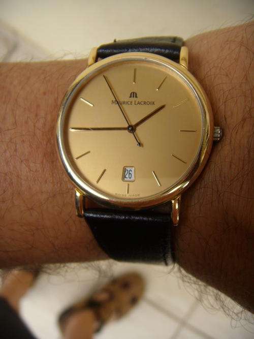 MAURICE LACROIX GREAT GOLD WATCH MENS  @@@ NO RESERVES@@