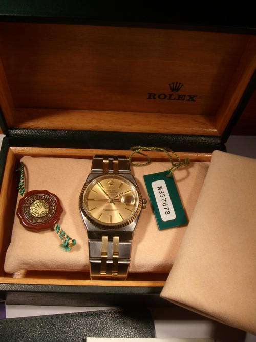 ROLEX   OYSTERQUARTZ 18K MENS  DATEJUST  "MINT"  PERFECT GIFT  @@ NO RESERVES@@