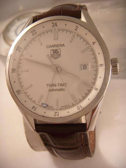 TAG HEUER CARRERA TWIN TIME GMT AUTOMATIC   @@ NO RESERVES@@