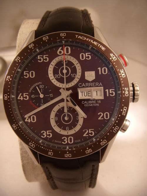 TAG HEUER CARRERA DAY DATE    @@  excellent  @@    @@ NO RESERVES@@