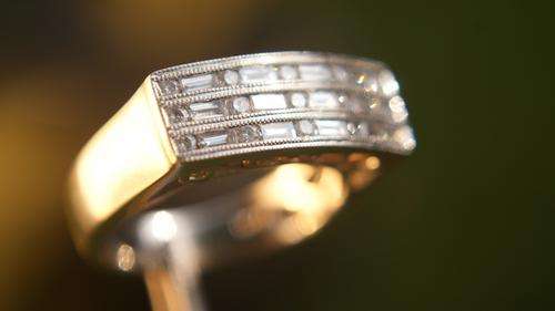 MENS FANCY HALF ETERNITY RING 27 DIAMOND PAVED * RRP R21 000*     LIQUIDATION TUES THURS NIGHTS