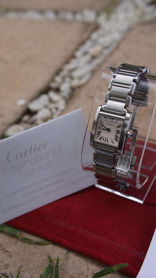 CARTIER TANK FRANCAISE LADIES  MINT         NO RESERVES