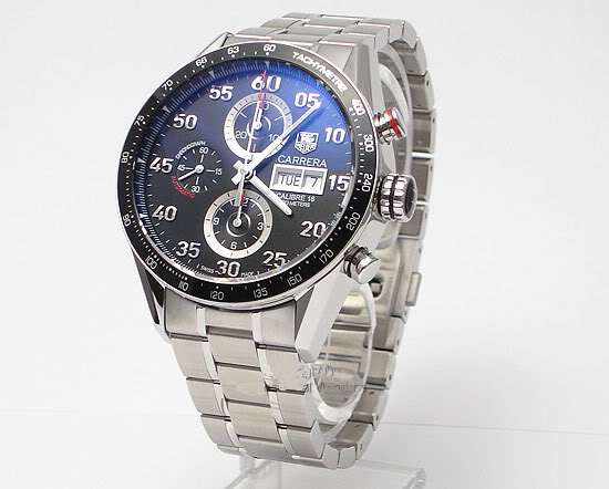 TAG Heuer Men's Carrera Automatic Chronograph Day-Date Watch  @@ NO RESERVES@@