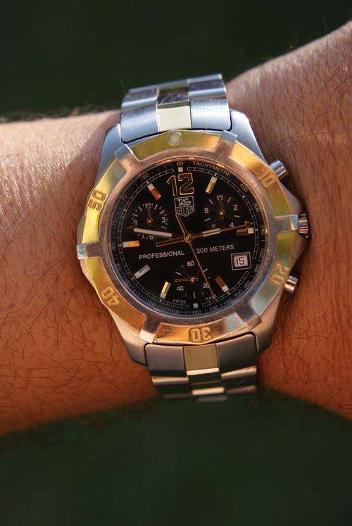 TAG HEUER PROFESSIONAL CHRONOGRAPH 200M GOLD   @@ NO RESERVES@@