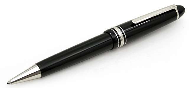 MONT BLANC BALLPOINT PEN  PLATINUM NEW    #NO  RESERVES#