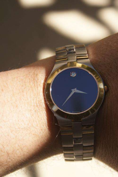 Movado Juro Men's Watch Two-Tone Black Dial    @  NEW @     NO RESERVES