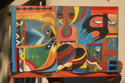 SPEELMAN   MAHLANGU   OIL   ON CANVAS   "WILL BRING NEW HOPE 1999"      No reserves