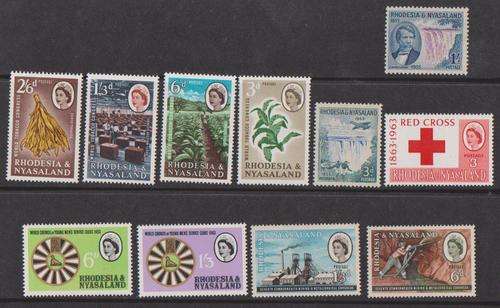 Rhodesia & Nyasaland - 5 x Different Complete Sets