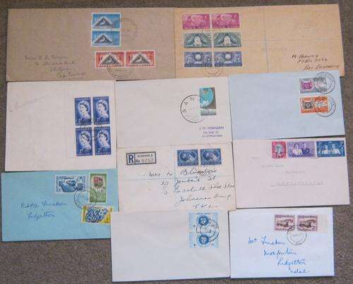 Union Of South Africa x 10 FDC's