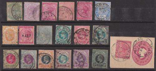 Natal x 18 Stamps & 1 x Piece Of Card