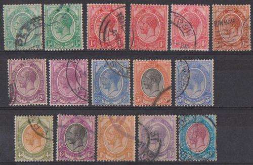 Union 1913/16 - 16 Different Vols & Shades - 2010CV R200.00+