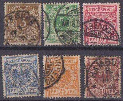 Germany 1889 - Complete Set Of 6
