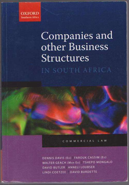 Companies And Other Business Structures In South Africa - 2009 Edition