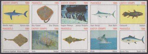 SA Easter Stamps 1989 - Strip Of 10