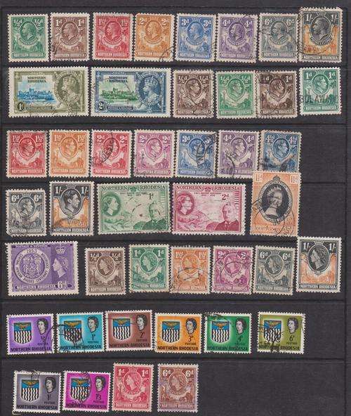 Rhodesia North - 43 x Different Stamps From 1925