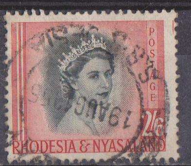 Rhodesia & Nyasaland 1954/56 - 2/6 Shilling With Variety