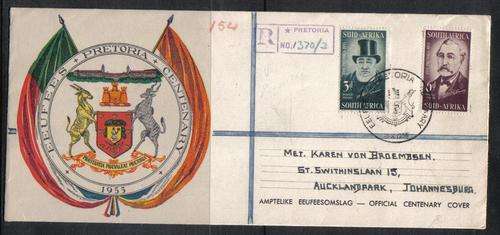 Pretoria Centenary - 1955 - Pictorial Cover
