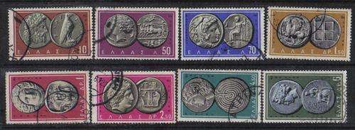 Greece 1959 - Ancient Greek Coins - 8 Different Vols