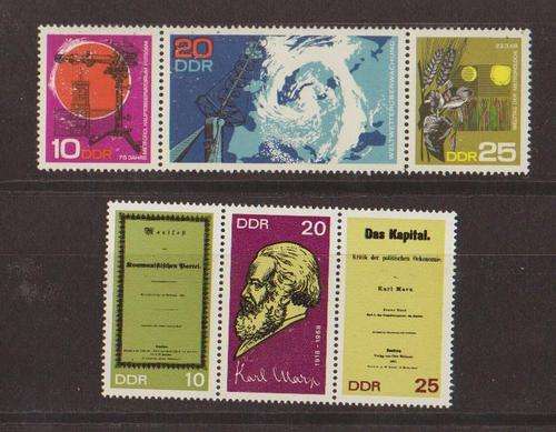 Germany-1968-2xSets Of 3 Strips