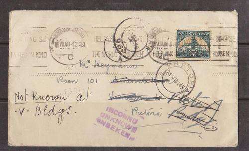 1948 - 1 & 1/2 d On Cover