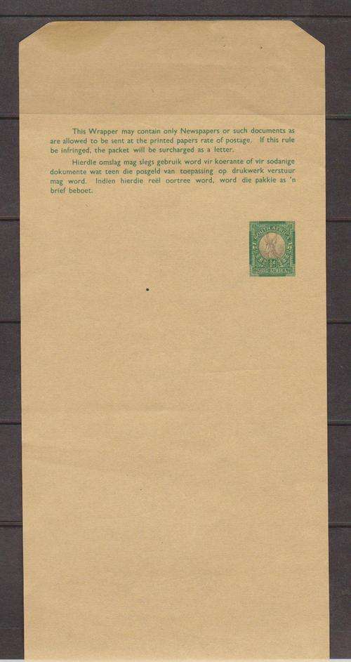 SA-UNION- 1930/34 - 1/2d Unused Newspaper Wrapper