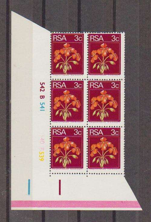 Rare Find..1974 - 3c  Control Block Of 6 - WITH VARIETIES.. IMP MARGIN, NO DATE & PERF SHIFT