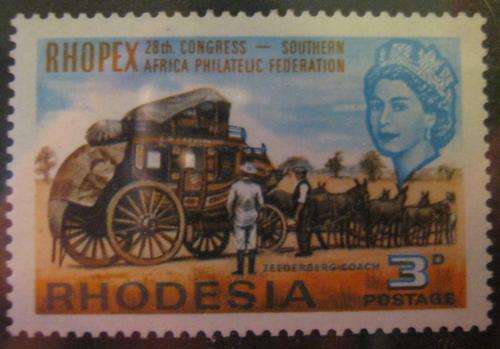 Rhodesia 1966 - 3d - WITH VARIETY......DOUBLE RAIL