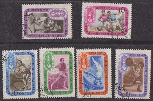 Russia 1956 - Complete Set Of 6 - Olympics