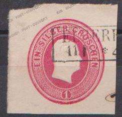 Germany 1851/1852-Prussia-Envelope/Wrapper  CVR1500.00