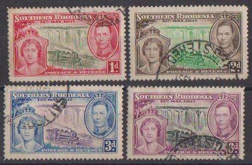 1937 - South Rhodesia - Coronation - Complete Set Of 4.  2010CVR245.00.