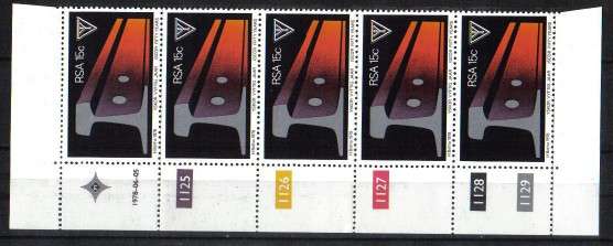 1978-Control Strip Of 5-Imp.Side Margins