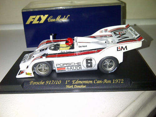 Scalextric FLY PORSCHE 917/10 CAN AM AUDI 1ST EDMONTON 1972 WHITE  RARE 1/32 SLOT CAR