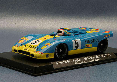 Scalextric FLY PORSCHE 917 SPYDER LE MANS 1000KM DE PARIS 71 Ref GB4 RARE 1/32 SLOT CAR