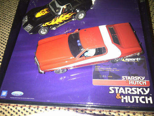 Scalextric STARSKY & HUTCH FORD GRAN TORINO 1976 & CHEV CORVETTE 1969 LTD ED SET RARE 1/32 SLOT CAR