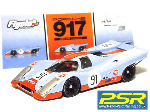 Scalextric FLY Porsche Porsche 917K Gulf Watkins Glen Can-Am 1971 Richard Attwoood ltd 1/32 SLOT CAR