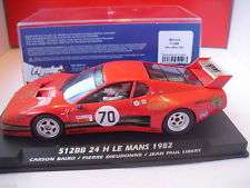 SCALEXTRIC FLYSLOT FERRARI 512 BB #70 LE MANS 1982 LIBERT BRAND NEW 1/32 SLOT CAR