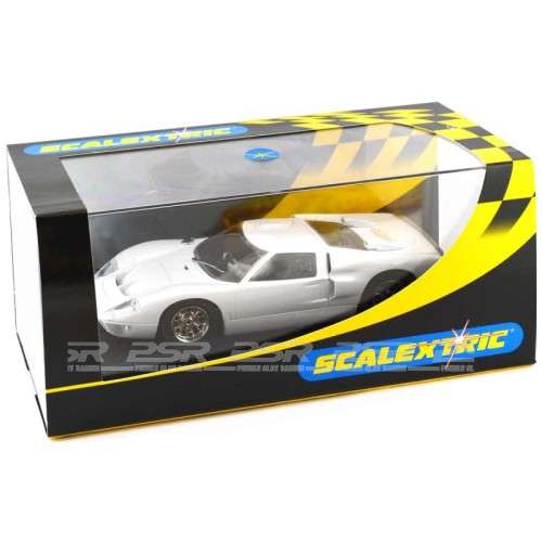 Scalextric SALE Ford GT 40 MK II  White Unique  1/32 SLOT CAR