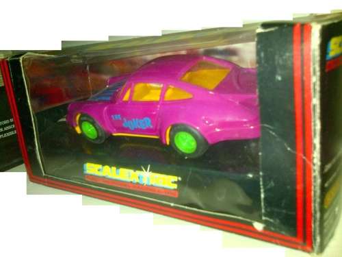 Scalextric PORSCHE 911 TURBO RARE BATMAN JOKERS PORSCHE C466  new  1/32 SLOT CAR