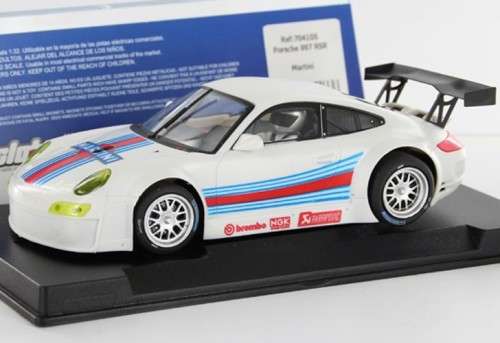 Scalextric FLYSLOT Porsche 997 GT3 RSR (Martini) SPECIAL ED REF 704105 BRAND NEW RARE 1/32 SLOT CAR