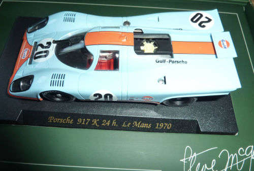 Scalextric Fly Porsche 917K Gulf STEVE MCQUEEN No.20 Le Mans 1970 new 1/32 scale slot car