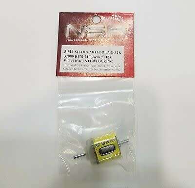 NSR 3042 Shark EVO Motor 32,000 rpm 210 g-cm @12V BRAND NEW 1/32 slot car motor