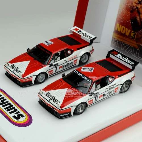 Scalextric Fly BMW M1 1000km Kyalami 1979 Twin Set Marlboro New Super low price 1/32 slot car