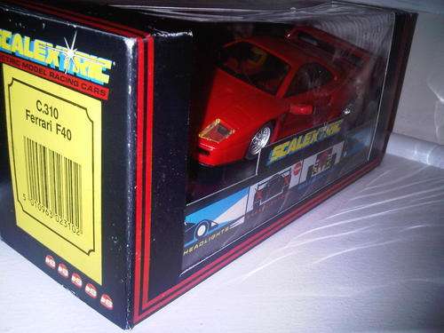 Scalextric FERRARI F40 RED ORIGINAL BOXED UNRUN NEW CONDITION NO RESERVE SLOT CAR