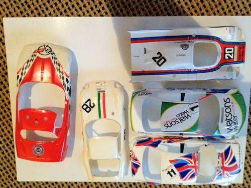 Scalextric FLY BODIES BMW PORSCHE ALFA ROMEO TZ2 RENAULT CORVETTE BRAND NEW  1/32 SLOT CAR