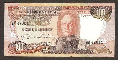 Angola 100 Escudos 1972 P.101 EF condition