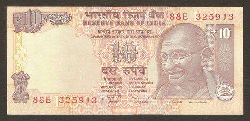India 10 Rupees 2012 P.95 UNC condition - more than one available