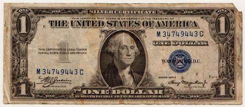 USA 1 Dollar 1935A P.416a in used condition